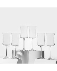 Набор стеклянных бокалов для белого вина 10337914 BUTEO 260 мл 6 шт Crystal bohemia
