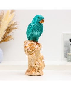 Фигура Попугай на дереве 17х14х35см цветной Хорошие сувениры