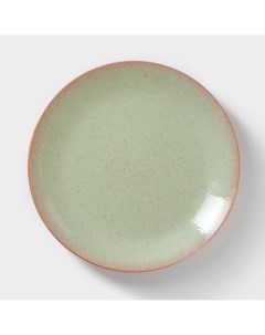 Тарелка ColorLife d 24 см h 2 5 см цвет зеленый Ломоносовская керамика