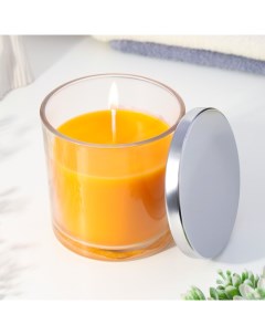 Свеча ароматическая в стакане Orange апельсин 10х10 см Богатство аромата