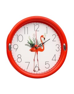 Часы настенные Фламинго d 23 см плавный ход Nobrand