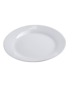 Набор тарелок обеденных тарелка плоская Round White 26 см 6 штук Royal garden