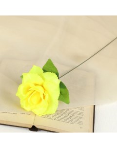 Цветы искусственные Роза желтая 40 см 10 шт Nobrand