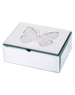 Шкатулка для хранения украшений Butterfly стекло 16х12х6см 453 163 Lefard