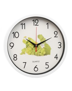 Часы настенные серия Кухня Виноград плавный ход d 25 см Nobrand