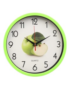 Часы настенные серия Кухня Яблоко плавный ход d 25 см Nobrand