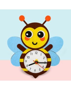 Часы настольные DIY Пчелка плавный ход 23 х 21 см Nobrand