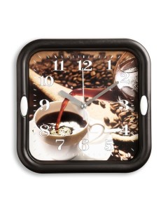 Часы настенные серия Кухня Кофе плавный ход d 18 5 см Nobrand