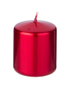 Свеча столбик красный Новый Год 7 см 348 872 Adpal
