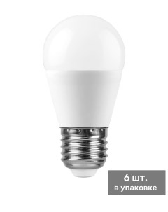 Лампа светодиодная 13W E27 6400K LB 950 G 45 шар Feron
