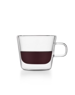 Стеклянная кофейная чашка с двойными стенками F 010 2 2шт 180 мл Samadoyo