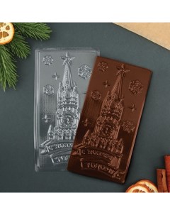 Форма для шоколада плитка С Новым Годом 18 х 9 5 см Konfinetta
