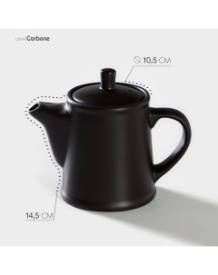Чайник фарфоровый Carbone 500 мл d 10 5 см h 14 5 см Хорекс