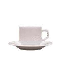 Чашки кофейные набор 6 шт Arcadia 100 мл белый Lubiana