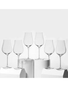Набор стеклянных бокалов для белого вина 500 мл 6 шт Crystal bohemia