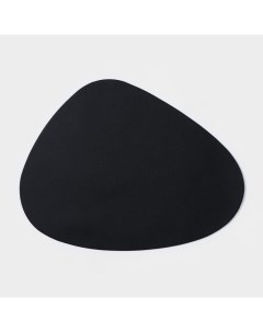 Салфетка сервировочная на стол Тэм 45x35 см цвет черный 12 шт Nobrand