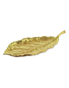 Декоративное блюдо Лист магнолии 50 см золотистое Michael aram