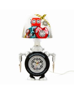 Часы светильник Робот плавный ход АА Nobrand