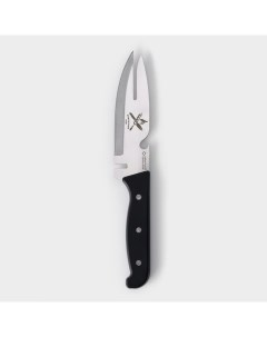 Нож для мяса Шашлычный 13 7 см цвет черный Libra plast