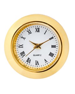 Вставка часы кварцевые d 2 5 см LQ377А дискретный ход золото Nobrand