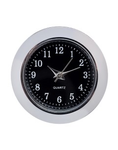 Вставка часы кварцевые d 2 5 см LQ377А дискретный ход черные Nobrand