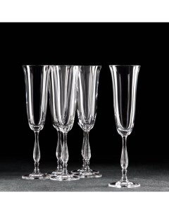 Набор бокалов для шампанского Fregata 190 мл 6 шт Crystalite bohemia