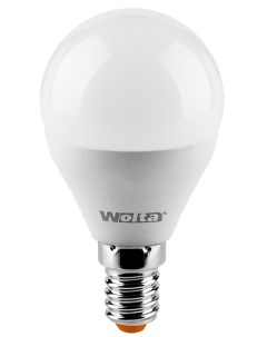 Лампа LED GL45 8W E14 3000K шар Wolta