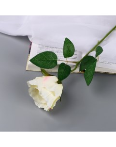 Цветы искусственные Роза чайная экстра d 7 см 44 см белый 2 шт Poetry in flowers