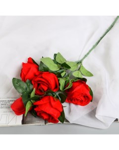 Цветы искусственные Роза Триза d 7 см 50 см красный Poetry in flowers