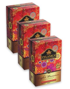 Чай черный Ceylon Premium OPA крупнолистовой 3 шт по 200 г Zylanica