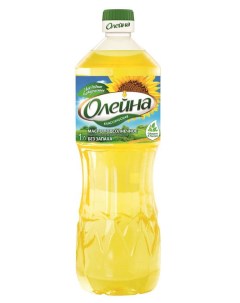 Подсолнечное масло Классическое рафинированное 1 л Олейна