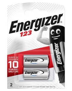 Батарейки CR123A 2 шт Energizer