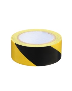 Лента разметочная сигнальная клейкая желто черная 33 м х 4 5 см Nobrand