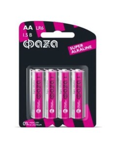 Батарейки Super Alkaline АА 4 шт Фаza