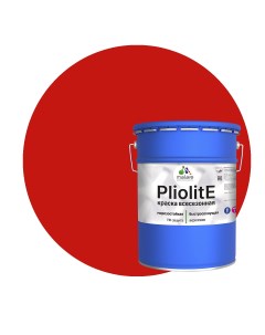 Краска Pliolite всесезонная фасадная RAL 3020 красный матовая 20 кг Malare