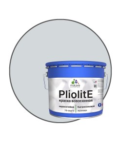 Краска Pliolite всесезонная фасадная RAL 7035 светло серый матовая 12 5 кг Malare