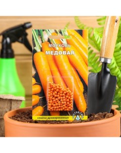 Семена Морковь МЕДОВАЯ простое драже 300 шт Росток-гель