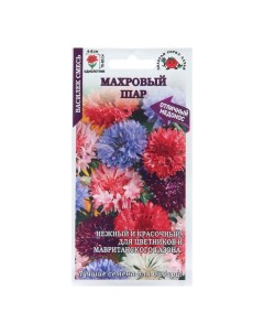 Семена цветов Василек Махровый шар 0 5 г 3 шт Nobrand
