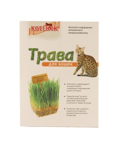 Лакомство для кошек трава 80 г Котенок