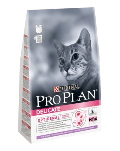 Сухой корм для кошек Delicate Optirenal индейка рис 0 4кг Pro plan