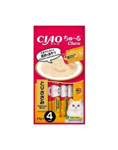 Лакомство пюре для кошек Ciao Churu Куриное филе 2шт по 56г Inaba