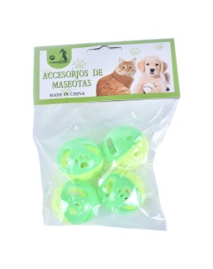 Игрушка для кошек шарики желто зеленые набор 3 5см Yongsheng