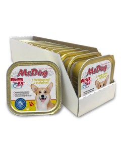 Консервы для собак с телятиной и индейкой 10шт по 300г Mr. dog
