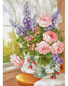 Набор для вышивания Цветы у окна BU4016 Luca-s