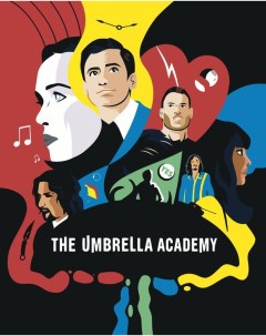 Картина по номерам Академия Амбрелла Постер umbrella 028 Артвентура