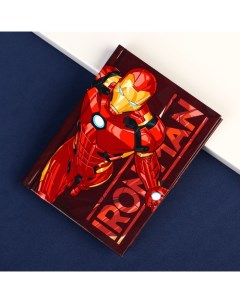 Блокнот А7 IRON MAN 64 листа в твердой обложке Мстители Marvel