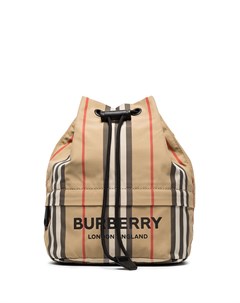 Burberry сумка ведро phoebe icon с полосками Burberry