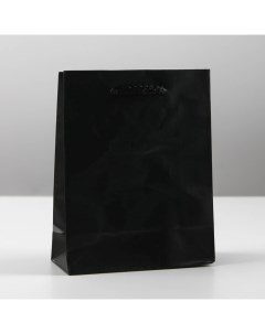 Пакет ламинированный Чёрный S 12 х 15 х 5 5 см Доступные радости