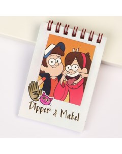 Блокнот А7 32 л на гребне Dipper and Mabel Гравити Фолз Disney