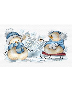 Набор для вышивания Забавные Снеговики Жар-птица